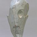 Streckad mask.